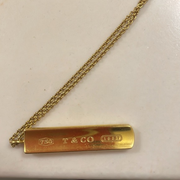 Beautiful Tiffany and Co bar pendant necklace. 1837 collection! Hard to find!!!! - Picture 3 of 3